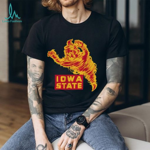 Vintage Cyclones   Retro Mascot Logo   Iowa State   T Shirt