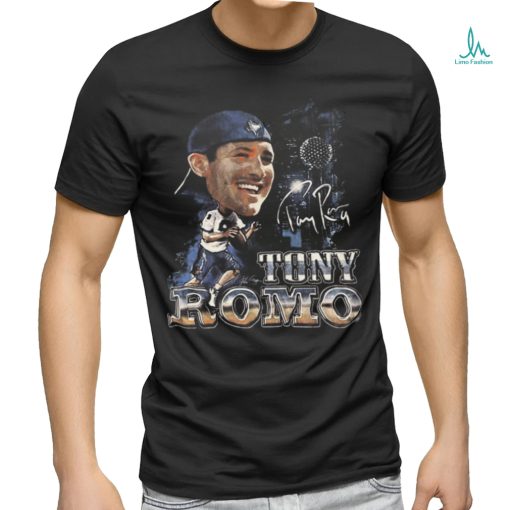Vintage Dallas Cowboys Tony Romo Caricature NFL Football Graphic T Shirt