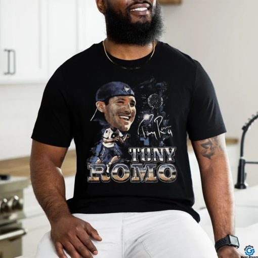 Vintage Dallas Cowboys Tony Romo Caricature NFL Football Graphic T Shirt