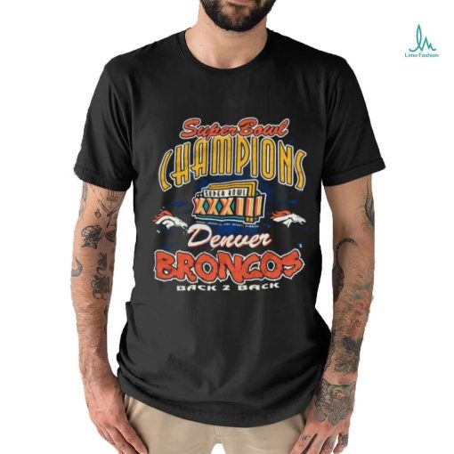 Vintage Denver Broncos Back to Back Super Bowl Champions 1999 T shirt