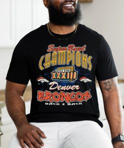 Vintage Denver Broncos Back to Back Super Bowl Champions 1999 T shirt