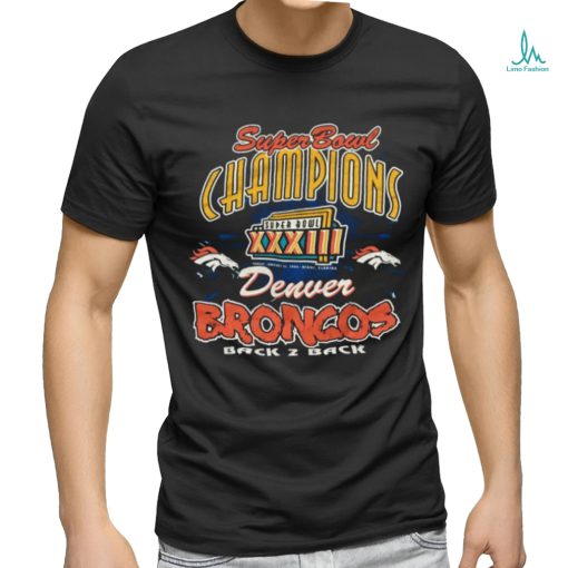 Vintage Denver Broncos Back to Back Super Bowl Champions 1999 T shirt