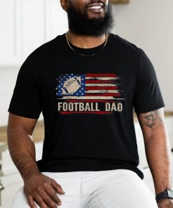 Vintage Football Dad American Usa Flag Sports Gift Shirt