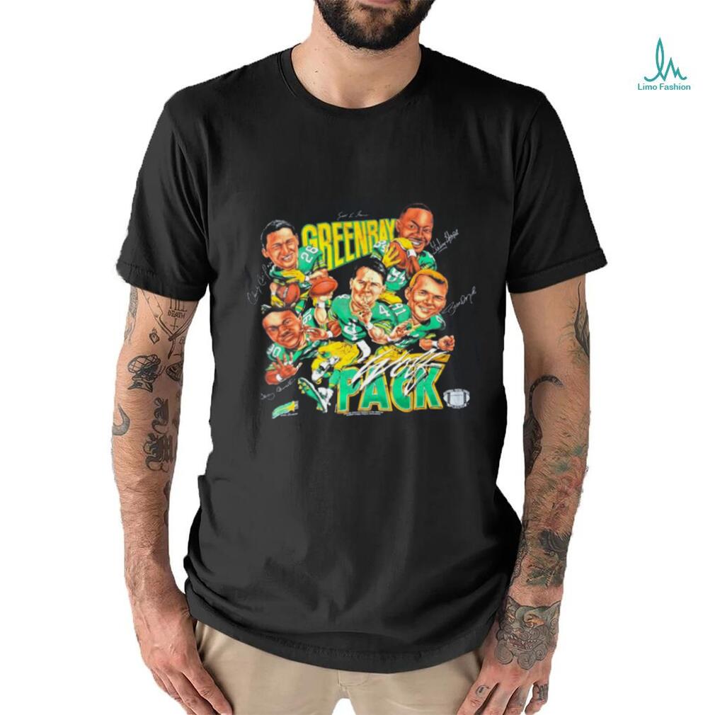 Vintage Green Bay Packers Caricature T Shirt Vintage Green Bay Packers Caricature T Shirt