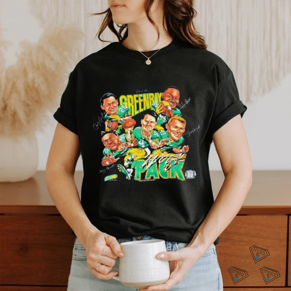 Vintage Green Bay Packers Caricature T Shirt Vintage Green Bay Packers Caricature T Shirt