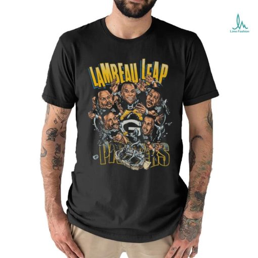 Vintage Green Bay Packers Lambeau Leap Caricature Football NFL Shirt