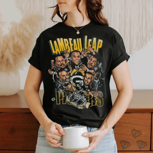 Vintage Green Bay Packers Lambeau Leap Caricature Football NFL Shirt