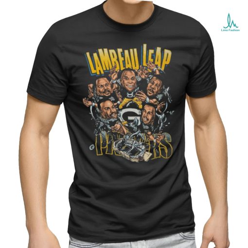 Vintage Green Bay Packers Lambeau Leap Caricature Football NFL Shirt