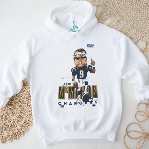 Vintage Jim McMahon San Diego Chargers Caricature T shirt