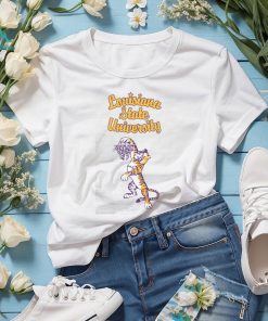 Vintage LSU Dunking Tiger Basketball Shirt Unisex Gray shirt