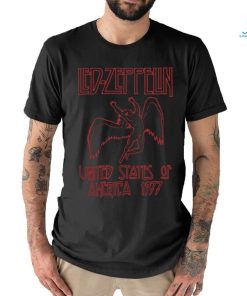 Vintage Led Zeppelin USA 1977 Red Lettering Shirt