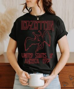 Vintage Led Zeppelin USA 1977 Red Lettering Shirt