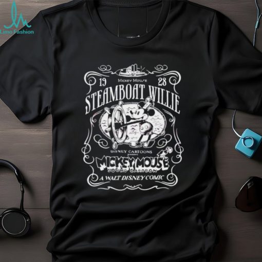 Vintage Mickey Mouse Steamboat Willie 1928 sound cartoon a walt Disney comic shirt