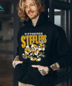 Vintage Pittsburgh Football Mickey Donald Duck And Goofy Shirt Pittsburgh Steelers Sport Shirt Gift For Fans