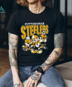 Vintage Pittsburgh Football Mickey Donald Duck And Goofy Shirt Pittsburgh Steelers Sport Shirt Gift For Fans
