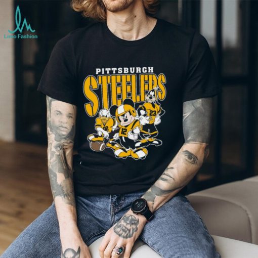 Vintage Pittsburgh Football Mickey Donald Duck And Goofy Shirt Pittsburgh Steelers Sport Shirt Gift For Fans