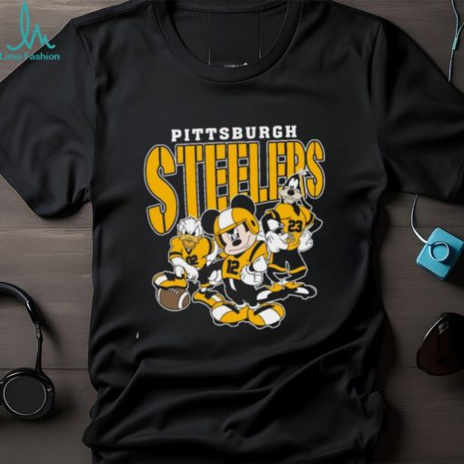 Vintage Pittsburgh Football Mickey Donald Duck And Goofy Shirt Pittsburgh Steelers Sport Shirt Gift For Fans