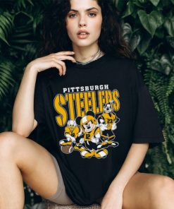Vintage Pittsburgh Football Mickey Donald Duck And Goofy Shirt Pittsburgh Steelers Sport Shirt Gift For Fans