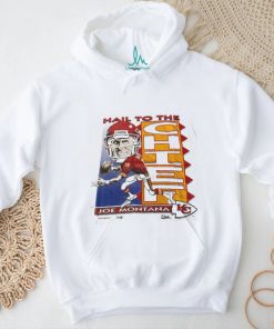 Vintage Salem Sportswear NFL Kansas City Chiefs Football Joe Montana Caricature Cartoon T shirt