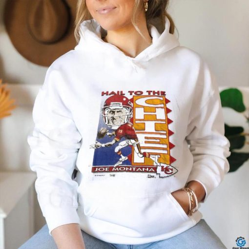 Vintage Salem Sportswear NFL Kansas City Chiefs Football Joe Montana Caricature Cartoon T shirt