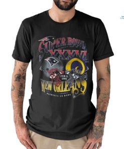 Vintage Super Bowl Graphic Tee in Black Texture shirt