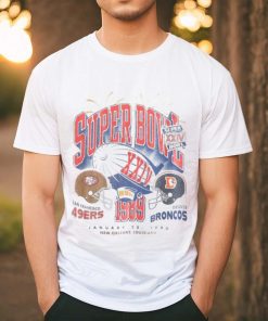 Vintage Super Bowl Graphic Tee in Light Heather Grey shirt