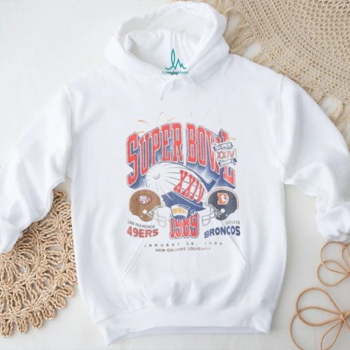 Vintage Super Bowl Graphic Tee in Light Heather Grey shirt
