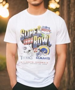 Vintage Super Bowl Graphic Tee in Off White Super Bowl Graphic shirt