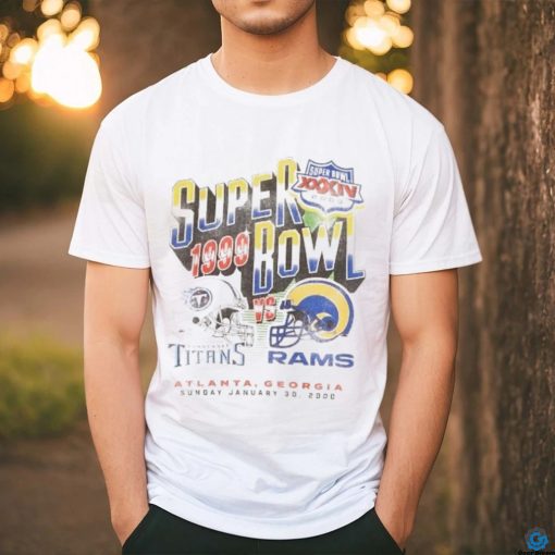 Vintage Super Bowl Graphic Tee in Off White Super Bowl Graphic shirt