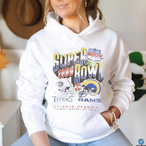 Vintage Super Bowl Graphic Tee in Off White Super Bowl Graphic shirt