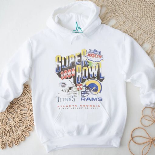 Vintage Super Bowl Graphic Tee in Off White Super Bowl Graphic shirt