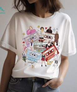 Vintage Taylor Swiftie Merch The Eras Tour 2024 Midnights Album Illustration Photo T Shirt