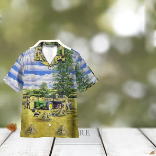 Vintage Tractor Hawaii Shirt 3D Printed Gift For Summer