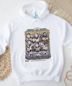 Vintage VTG Denver Broncos 1999 Caricatures Grey Super Bowl NFL Tee shirt