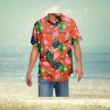 Virginia Tech Hokies Black Floral Hawaiian Shirt