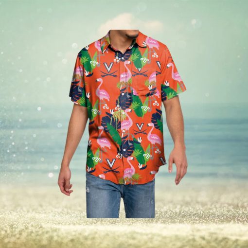 Virginia Cavaliers Floral Hawaiian Shirt