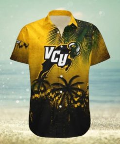 Virginia Commonwealth Rams Hawaii Shirt Coconut Tree Tropical Grunge NCAA