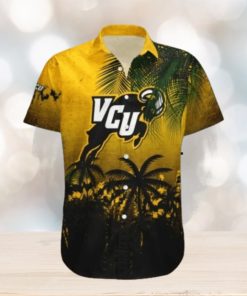 Virginia Commonwealth Rams Hawaii Shirt Coconut Tree Tropical Grunge NCAA