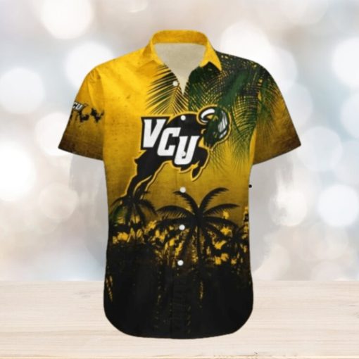 Virginia Commonwealth Rams Hawaii Shirt Coconut Tree Tropical Grunge NCAA