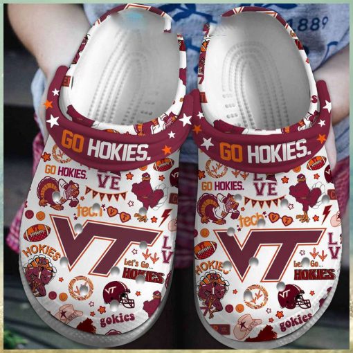 Virginia Tech Hokies Ncaa Go Hokies Clogs Crocs