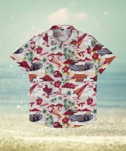 Virginia Tech Hokies Thematic Stadium Print Hawaiian Shirt