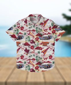 Virginia Tech Hokies Thematic Stadium Print Hawaiian Shirt