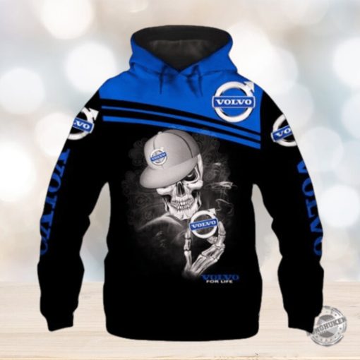 Volvo Skull Cap Clothing Tshirt Sweatshirt Hawaiian Shirt Hoodie 3D Full Printing
