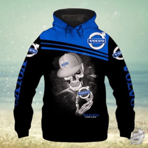 Volvo Skull Cap Clothing Tshirt Sweatshirt Hawaiian Shirt Hoodie 3D Full Printing