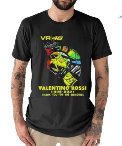 Vr 46 Valentino Rossi 1996 2021 Thank You For The Memories Shirt, hoodie, sweater, long sleeve and tank top Vr 46 Valentino Rossi 1996 2021 Thank You For The Memories Shirt