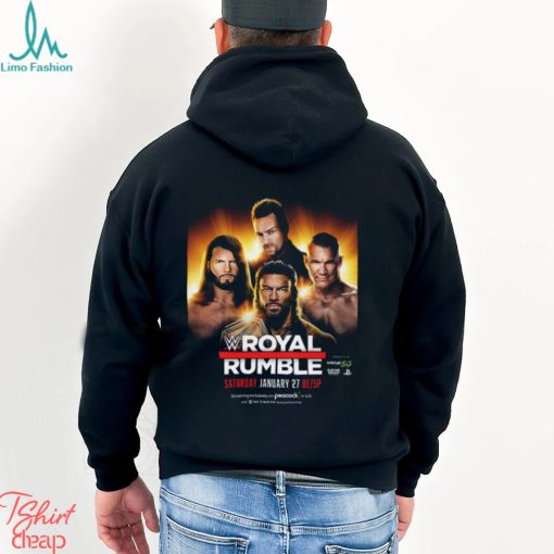 WWE Royal Rumble Fatal 4 Way Match For The Undisputed WWE Universal Championship Roman Reigns Vs Randy Orton Vs AJ Styles Vs LA Knight Unisex T Shirt