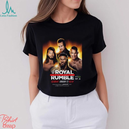 WWE Royal Rumble Fatal 4 Way Match For The Undisputed WWE Universal Championship Roman Reigns Vs Randy Orton Vs AJ Styles Vs LA Knight Unisex T Shirt