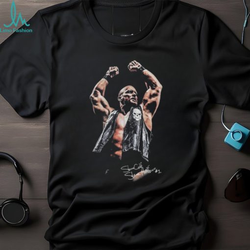 WWE Stone Cold Steve Austin Washed Mens Short Sleeve Shirt