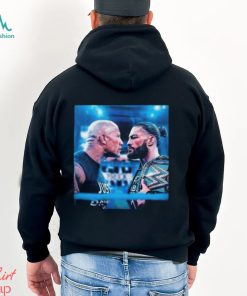 WWE Wrestle Mania 40 The Rock And Roman Reigns Face To Face Find Out The Real Head Of The Table Unisex T Shirt