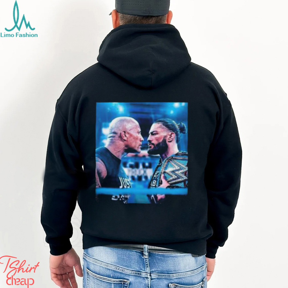 WWE Wrestle Mania 40 The Rock And Roman Reigns Face To Face Find Out The Real Head Of The Table Unisex T Shirt WWE Wrestle Mania 40 The Rock And Roman Reigns Face To Face Find Out The Real Head Of The Table Unisex T Shirt